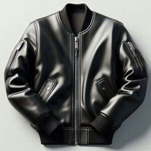 Black Bomber Werd Jacket